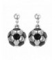 Stainless Steel Soccer Ball Earrings