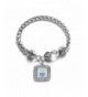 Chevron Cupcake Classic Silver Bracelet