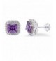 Wedding Princess Simulated Amethyst Sterling