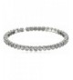 Oroclone Rhodium Honeycomb Crystals Bracelet