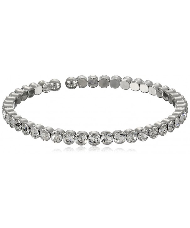 Oroclone Rhodium Honeycomb Crystals Bracelet