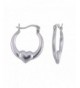 Sterling Silver Heart Shape Earrings