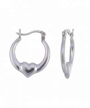 Sterling Silver Heart Shape Earrings