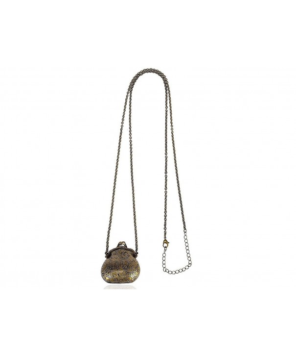 Bronze Compartment Pendant Fashion Necklace