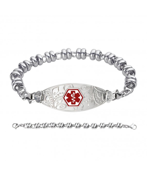 Divoti Engraved Filigree Bracelet Stainless