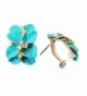 Navachi Plated Crystal Blue green Earrings