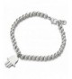 Ladies Bracelet Dangling Fatima Stainless