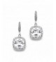 Mariell Cushion Zirconia Wedding Earrings