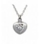 Embossed Necklace Cremation Keepsake Memorial