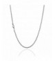 Sterling Diamond Cut Chain Necklace Clasp RHODIUM