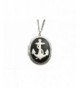 Anchor Necklace Nautical Cabochon Antique