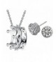 Sterling Silver Pendant Necklace Earrings