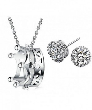 Sterling Silver Pendant Necklace Earrings