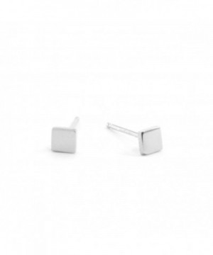 Sterling Silver SQUARE Disk Earring