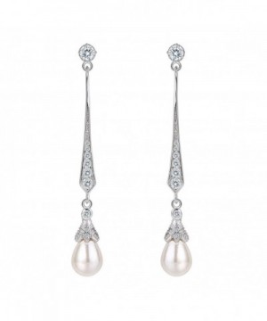 FANZE Zirconia Simulated Chandelier Earrings