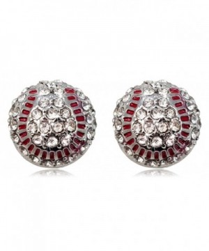 Crystal Baseball Earrings Fashion Jewelry