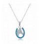 Sterling Silver Created Horseshoe Pendant