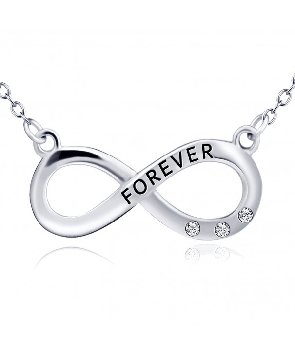 Valentines Sterling Infinity Necklace Girlfriend