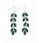 11 80ctw Genuine Malachite Silver Earrings