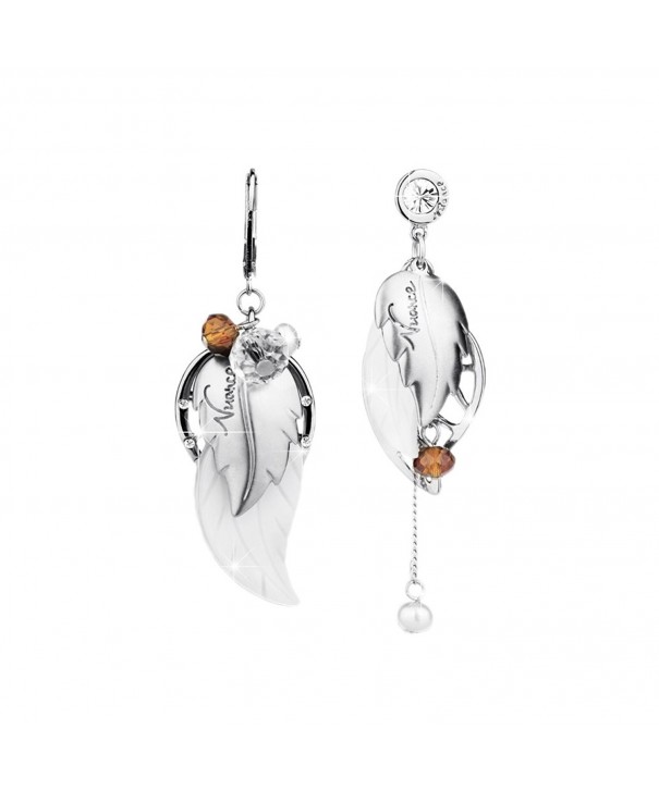 Cuicanstar Crystal Asymmetric Earrings Bohemia