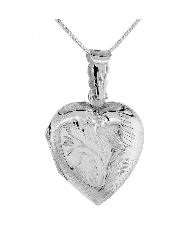 Sterling Silver Pendant Engraved Handmade