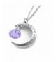 Cremation Jewelry Memorial Keepsake Necklace Moon