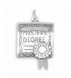 Sterling Silver Masters Degree Charm