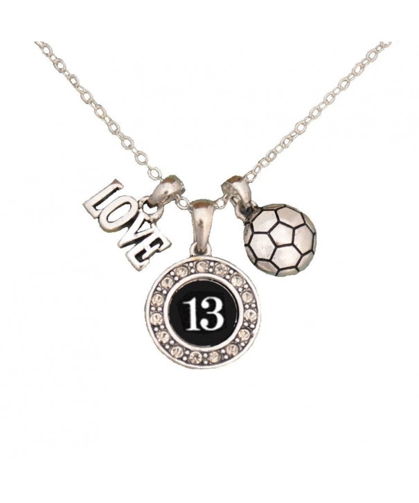 Custom Player Soccer Necklace Size