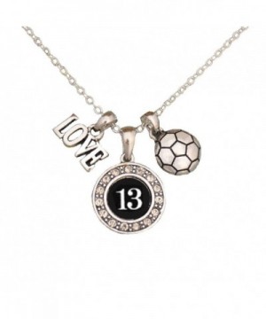 Custom Player Soccer Necklace Size