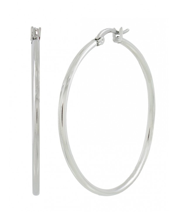 Stainless Steel Inch Round Earring
