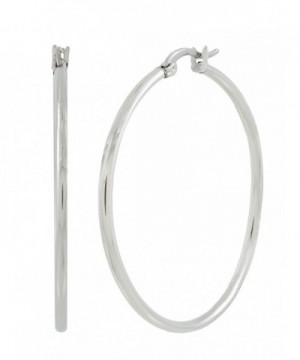 Stainless Steel Inch Round Earring