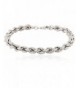 SilverLuxe Sterling Bracelet Rhodium Plated 7 5