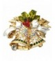 BESSKY Christmas Brooch Crystal Rhinestone