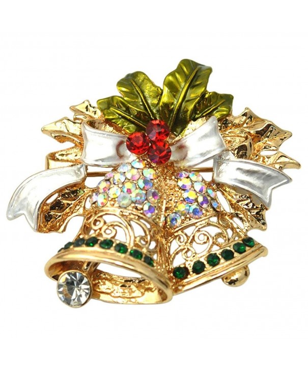 BESSKY Christmas Brooch Crystal Rhinestone