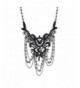 Lux Accessories Hematite Statement Necklace