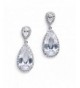 Mariell Zirconia Earrings Weddings Pear Shaped