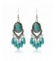 Antique Simulated Turquoise Earrings Imitation