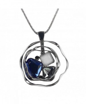 Merdia Necklace Elegant Pendant Crystals