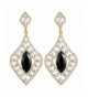 Flapper Rhinestone Diamond shaped Statement Earrings