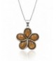 Sterling Silver Plumeria Necklace Pendant