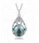 EUDORA Teardrop Pregnancy Necklace Seagreen