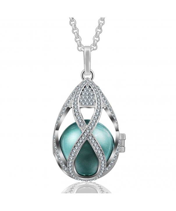 EUDORA Teardrop Pregnancy Necklace Seagreen