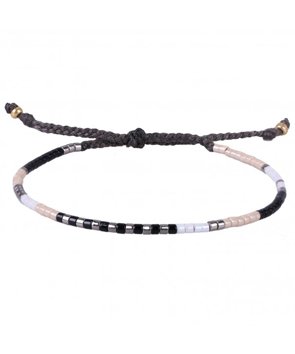 KELITCH Multicolor Crystal Friendship Bracelets