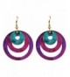 Rain Turquoise Concentric Circles Earrings