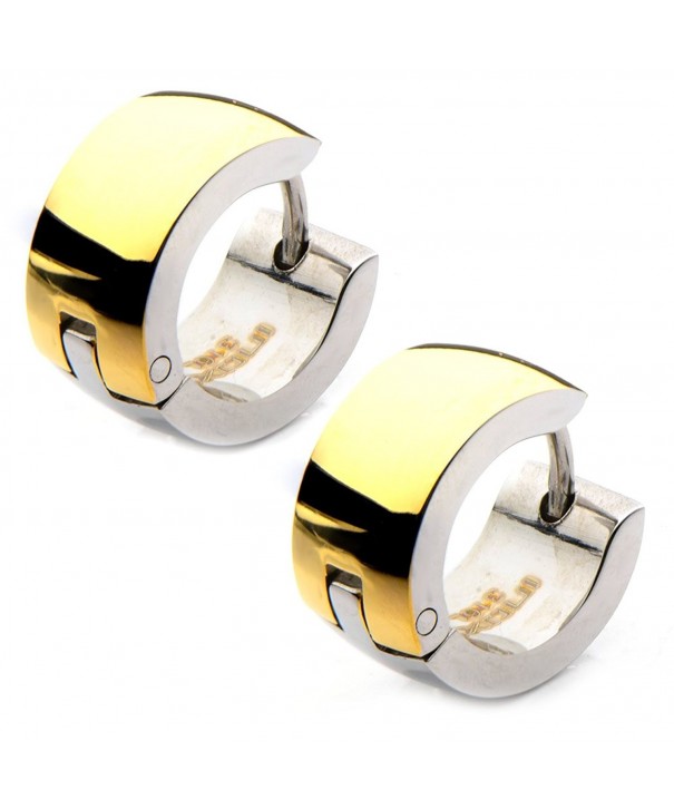 INOX Stainless Polished Huggie Earrings