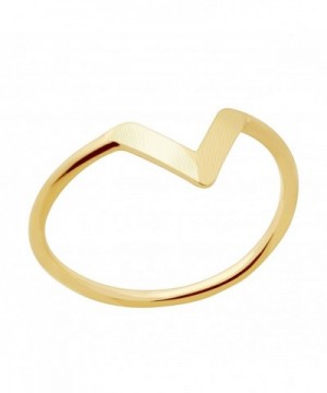 Chevron Midi Ring Gold Silver