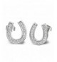 EVER FAITH Sterling Zirconia Horseshoe