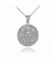 Sterling Aztec Mayan Calendar Necklace