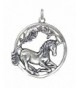 Sterling Silver Round Sitting Unicorn