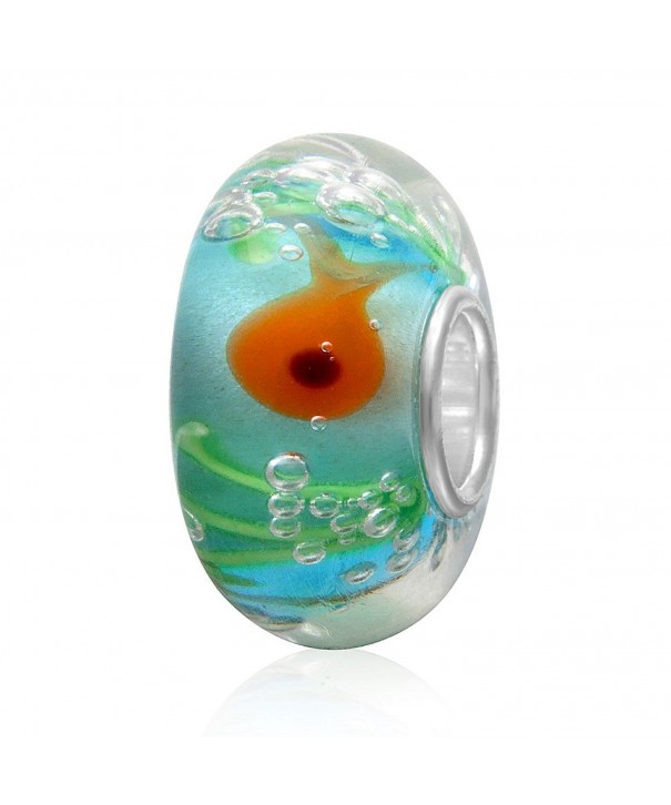 Lampwork Goldfish Swimming Transparent Bracelets